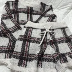 gelato piqueチェック柄 ルームウェアセット