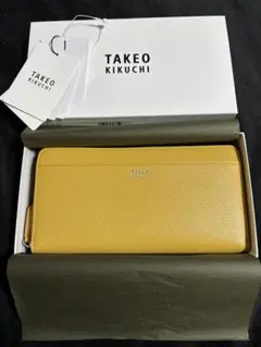 TAKEO KIKUCHIソフト＆ナチュラル ミニメッシュ レザー 長財布