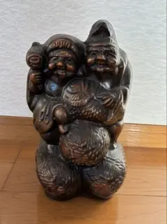 恵比寿大黒天 縁起物 陶器製 置物 - メルカリ