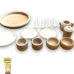 木製おままごと 大量セット 食器 ティーポット 知育玩具 木のおもちゃのサムネイル