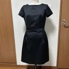 23区 ワンピース 半袖 ブラック 40 フォーマル きれいめ 上品 日本製