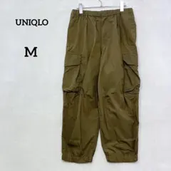 ユニクロ イージーカーゴパンツ ワイド カーキ ワーク ミリタリー 『M』