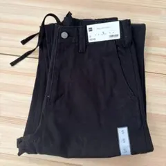 【新品】GU バレルレッグワークパンツ ブラック メンズSサイズ