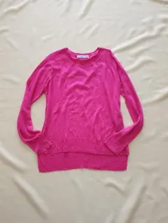 ザラ ZARA ニット　サマー　 セーター ピンク M　春用