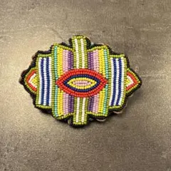 ビームスボーイ　ビーズ刺繍ヘアクリップ　バレッタ