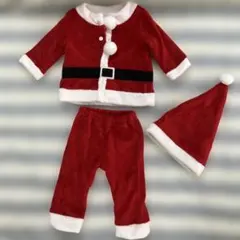 サンタ衣装3点セット 80サイズ クリスマス