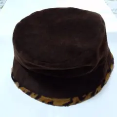ブラウン コーデュロイ バケットハット日本製