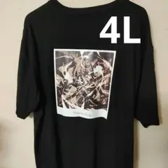 Shaman King グラフィックTシャツ 4Lサイズ ブラック メンズ