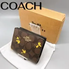 未使用COACHコーチ X PEANUTS(ピーナッツ) モチーフ長財布 - メルカリ