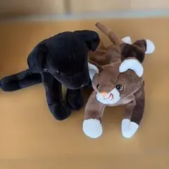 犬と猫のぬいぐるみセット