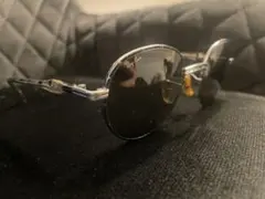 Ray-Ban ラウンド型サングラス シルバー