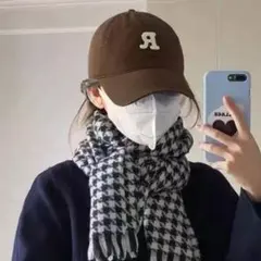 立体Rロゴ キャップ ブラウン ファッション レディース メンズ 帽子 春夏秋冬