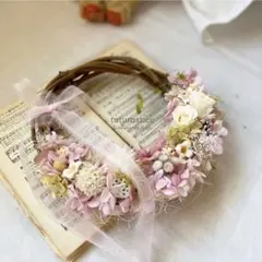 【新品未使用】プリザーブドフラワー リースブーケ