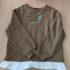 Jenni loveブラウン トレーナー トップス ジェニーラブ 140