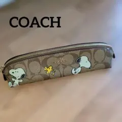 COACH CAP08】ポーチ ペンケース筆箱 筆記具 ストロベリープリント