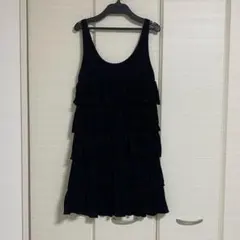 rich リッチ　黒フリルワンピース　ノースリーブのサムネイル