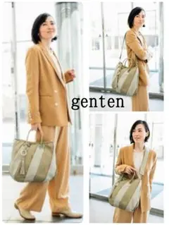 genten ゲンテン ルオーロ トート、ショルダーバッグ 2wayバック 美品