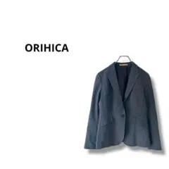 【オリヒカ】レディース　スーツ　ジャケット　ストライプ　グレー　M