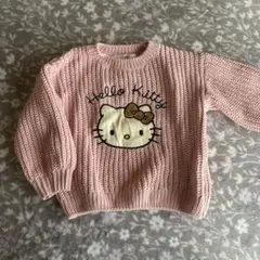 H&M Hello Kitty ニットトレーナー ピンク