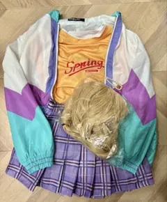 学園アイドルマスター 藤田ことね コスプレ衣装 ウィッグ付き