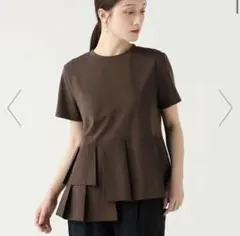 BEAMS HEART プリーツTシャツ ブラウンのサムネイル