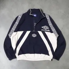 X-LARGE★UMBRO★ハーフジップ ドリルトップ★サッカー★アノラック★M