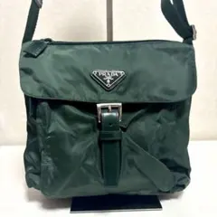 プラダ メッセンジャー ショルダーバッグ グリーン