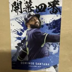 プロ野球チップス　カード　サンタナ選手