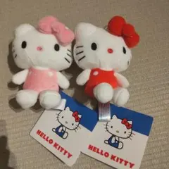 【タグ付き】ハローキティ　マスコット　カラフルVer.　２体セット