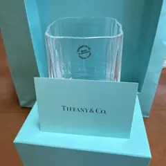 Tiffany & Co. ガラス花瓶 編み込みデザイン - メルカリ