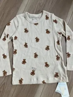 新品 gelato pique クマ柄 長袖カットソー 110-120