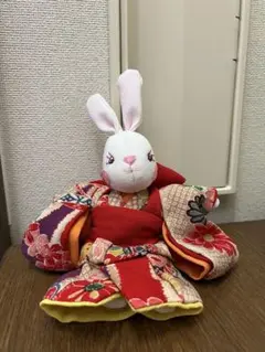 ちりめん細工 うさぎ 着物 ひな祭り