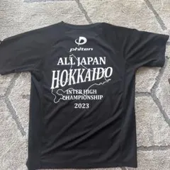 phiten ブラック シャツ 2023年インターハイ