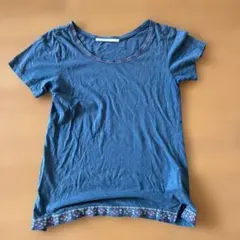 final decision 刺繍入り半袖Tシャツ ブルーのサムネイル
