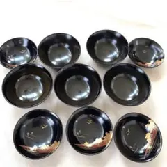 おもてなし用にも！漆器蓋付き椀5個 セット