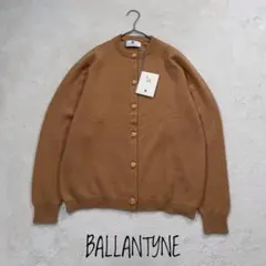 バランタイン カシミア100% カーディガン 金ボタン ブラウン XL Ballantine's #wnc バランタイン BALLANTYNE カーディガン 茶