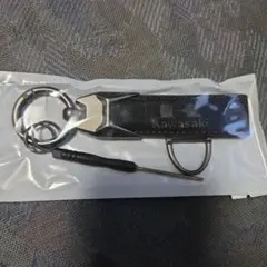 Kawasaki キーホルダー ブラック レッドステッチのサムネイル