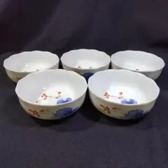2030 香藺社　相思花　湯呑蓋付　6客　未使用 2030 香藺社 相思花 湯呑蓋付 6客 未使用