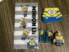 ミニオングッズ6点セット キーホルダー ポーチ ファイル