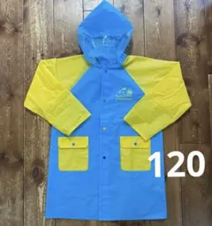 子供　レインコート　カッパ　雨具　シンカンセン　サンリオ　水色　黄　120のサムネイル