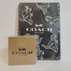 COACH 恐竜柄 ノート&メモ帳セット