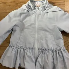 petit main フリル付きジャケット 110cm 水色