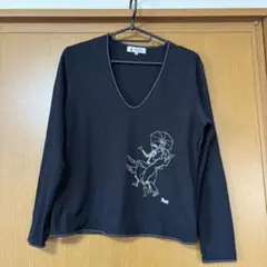2026年最新】PICONE カラー：ブラック系 レディース 長袖 Tシャツ