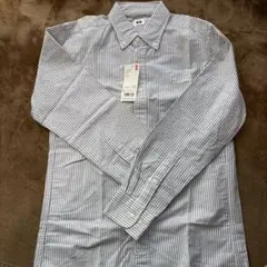 ユニクロ　ストライプ コットン　シャツ Sサイズ