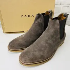 ✨極美品✨ZARA ザラ サイドゴアブーツ シークレット レザー スエード