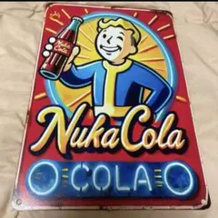 Falloutグッズ　ヌカコーラ ブリキ製看板 アンティーク　バージョン34