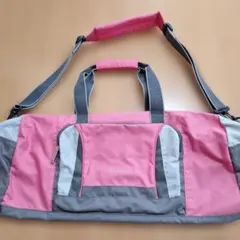 Champion ボストンバッグ ピンク×グレー