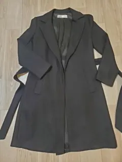 【ZARA】 黒 ロングコート