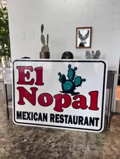 【送料込】El Nopal メキシカンレストラン 看板 / ヴィンテージ