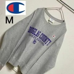チャンピオン　リバースウィーブ　カレッジロゴ　スウェットトレーナー　グレー　M
